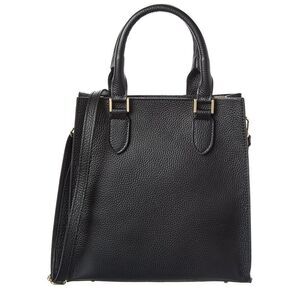 Persaman New York Elsie Leather Tote, Black